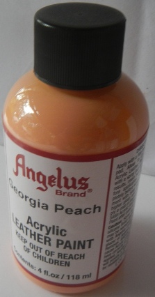 Angelus Geogia Peach Angelus Leather Paint  Angelus 2 Thin, Angelus 2 Hard, Angelus Preparer and Degalzer Angelus Stripper Leather Paint  Leather Dye Leather Preparer Acrylic Paint